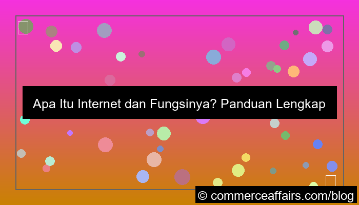 apa itu internet dan fungsinya