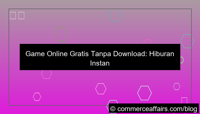 grafik game online gratis tanpa download