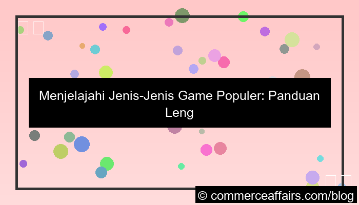 grafik jenis jenis game populer