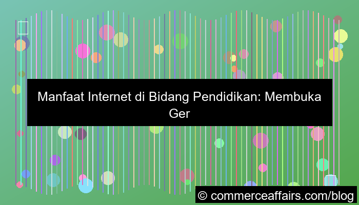 ilustrasi manfaat internet di bidang pendidikan