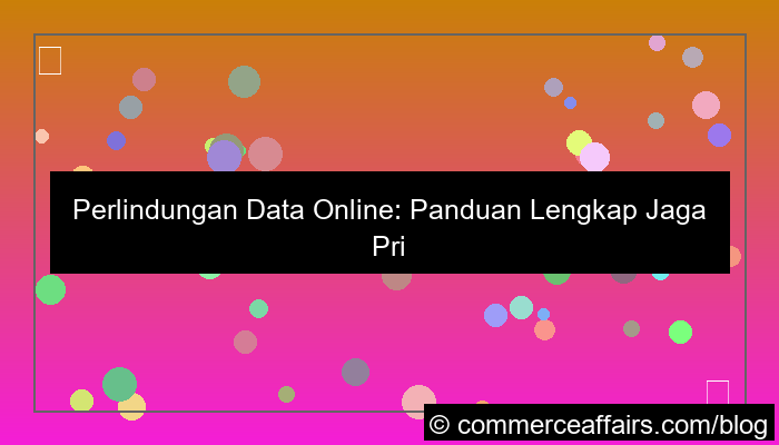 perlindungan data online