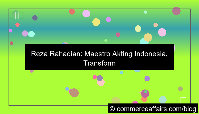 grafik Reza Rahadian