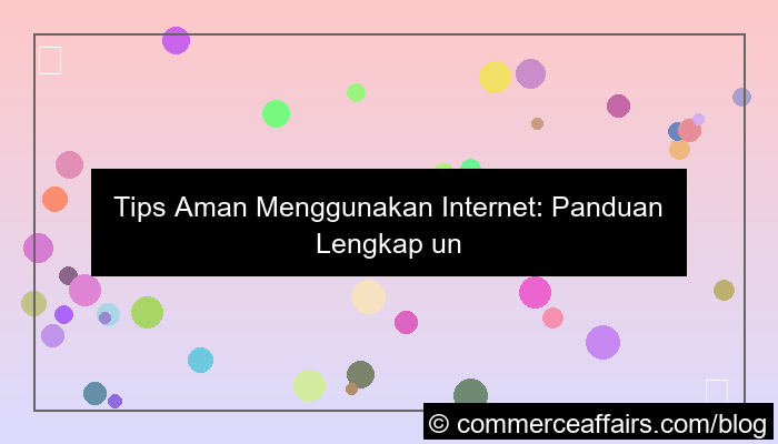 visual tips aman menggunakan internet